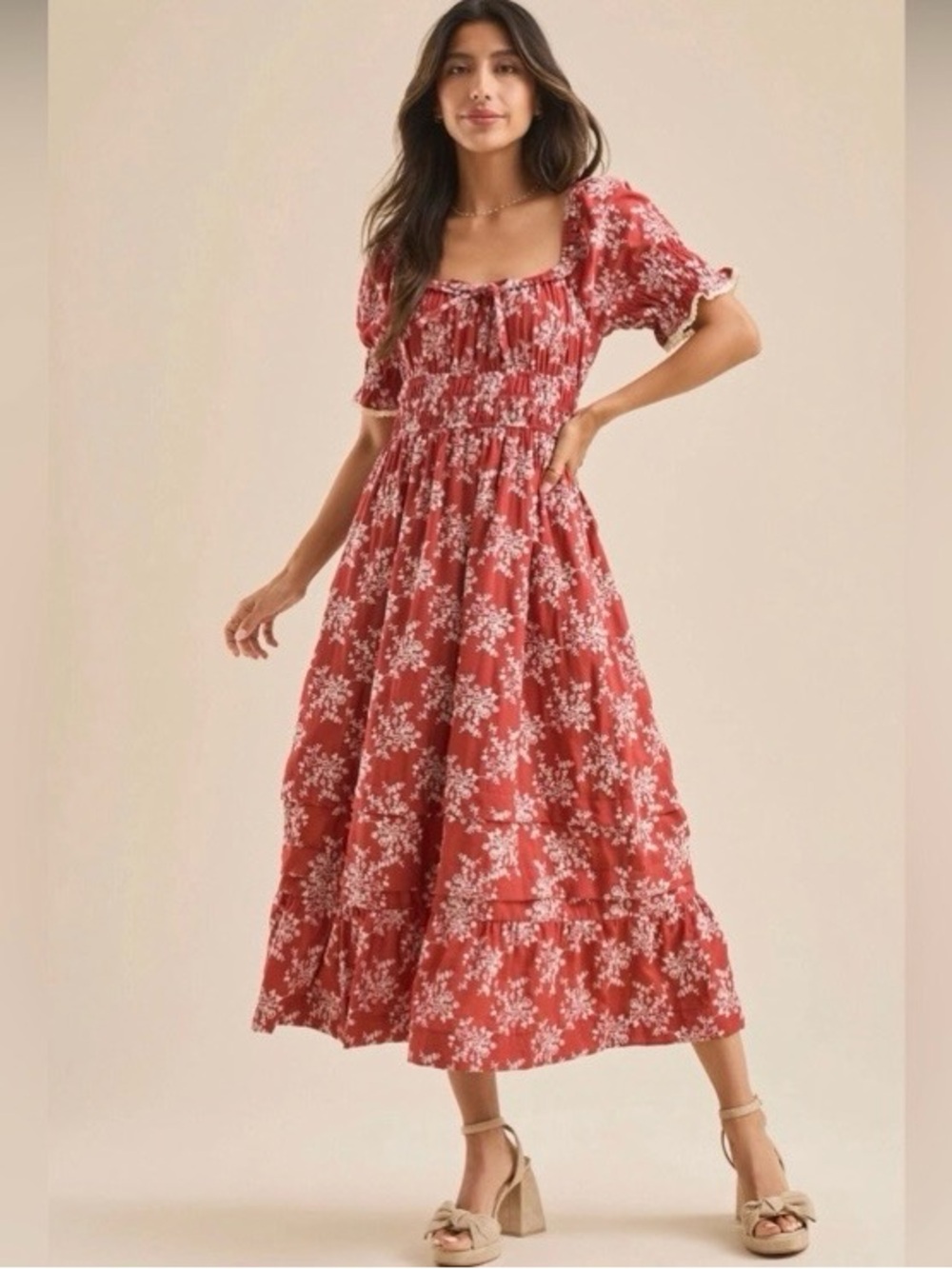 Altar'd State Floral Midi Dress